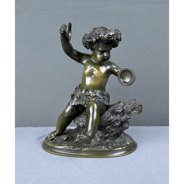 After Clodion, Bacchus with Cymbals, Late 19th Century, Bronze For Sale - Image 3 of 18