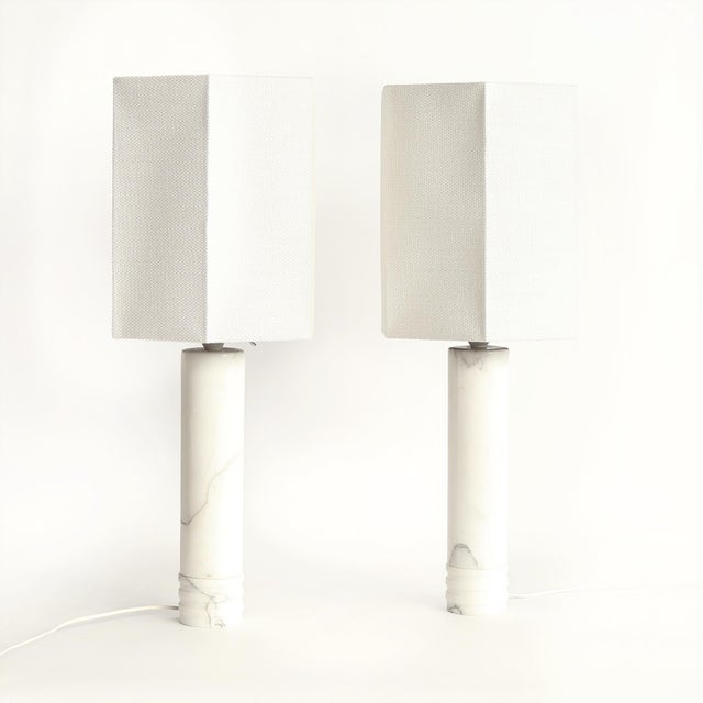 1960s Swedish Marble Model B-10 Table Lamps by Bergboms, 1960s, Set of 2 For Sale - Image 5 of 8