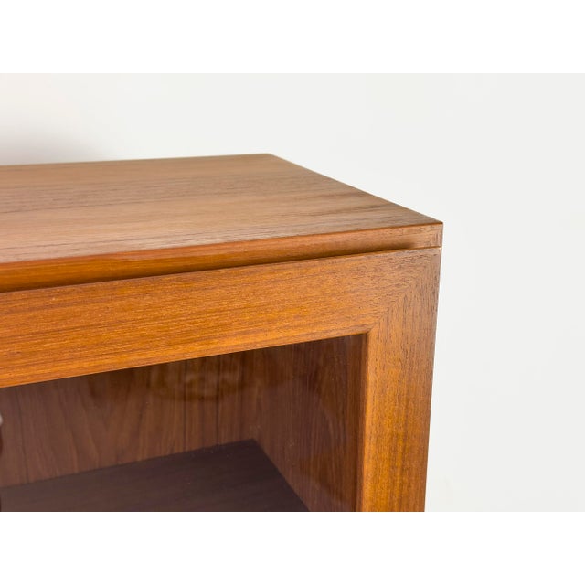 Teak Cabinet with Glass Doors from Omann Jun, 1960s For Sale - Image 4 of 18