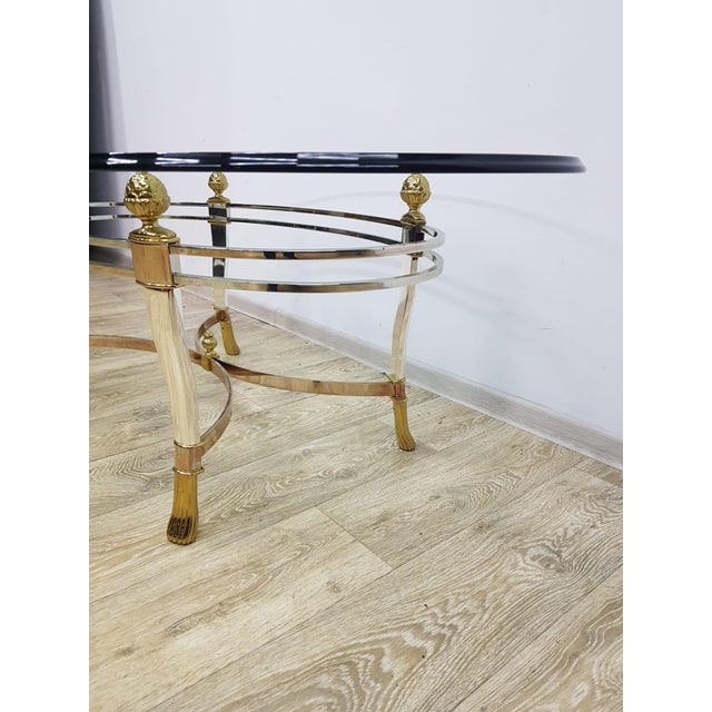 Metal Vintage Italian Coffee Table by Luigi Della Maddalena, Italy, 1970s For Sale - Image 7 of 11