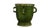 XL antique 19th century French Castelnaudary green glazed terracotta garden urn. Perfect for flowering plants, a shrub,...
