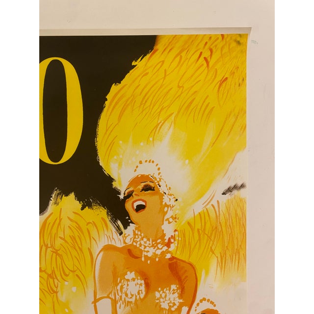 Original Vintage Lido Grand Jeu Offset Lithograph Poster by René Gruau, 1970s For Sale - Image 6 of 12
