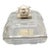 Vintage Lenox Diamonds & Pearls Crystal Square Flower Trinket Box For Sale