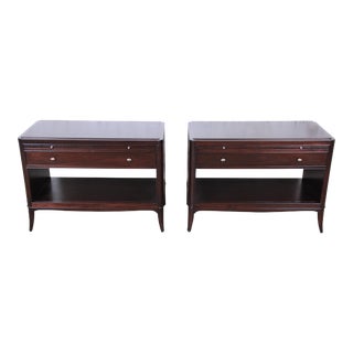 2010’s Barbara Barry Bedside Tables for Baker Furniture - Set of 2 For Sale