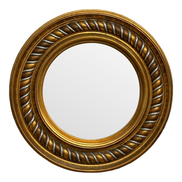Windsor Art & Mirror Company Round Twist Wall Mirror, 20th Century For Sale