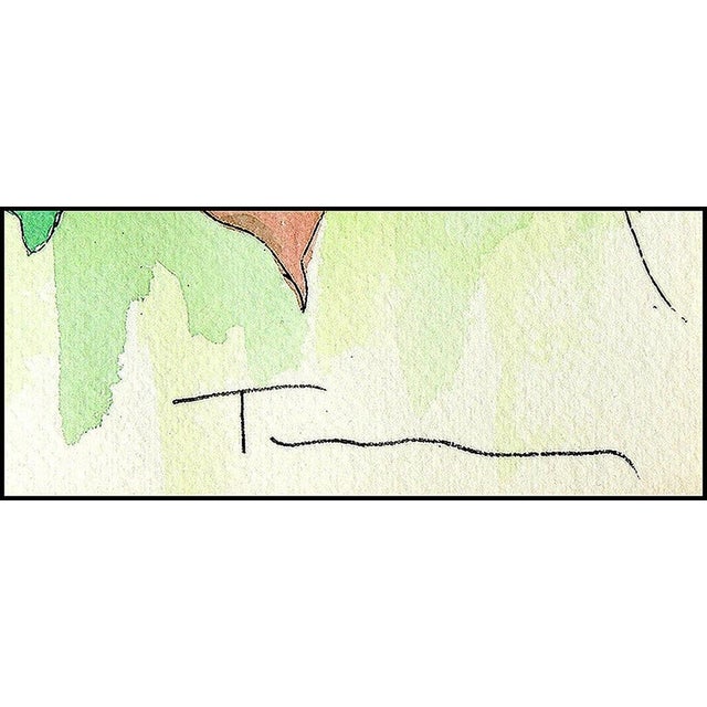 Post Impressionist Late 20th Century Inner Reflection, Itzchak Tarkay For Sale - Image 3 of 4
