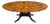 87.5" Maitland-Smith English Regency Flame Mahogany Roundabout Extendable Dining Table With Sunburst Top For Sale