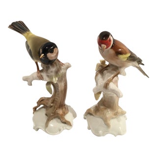 Hutschenreuther Germany Birds by K. Tutter - a Pair For Sale