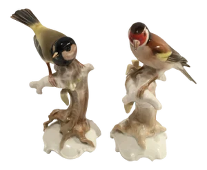 Hutschenreuther Germany Birds by K. Tutter - a Pair
