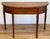 American Vintage Traditional Wood Demi-Lune Table For Sale - Image 3 of 11
