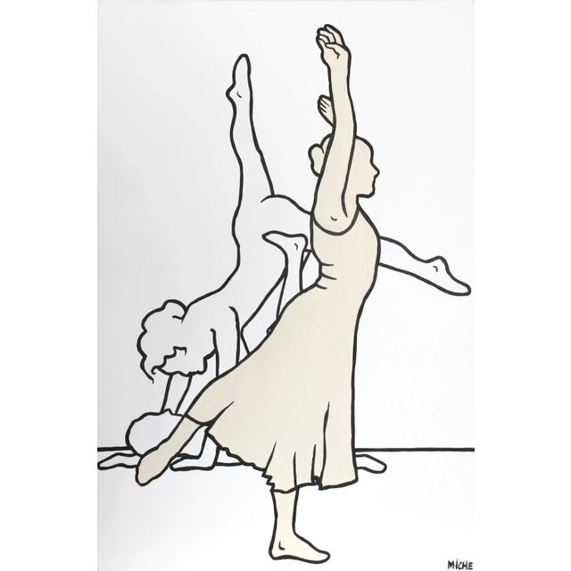 Dancers 5, Miche Watkins Acrylic on Canvas For Sale