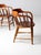 Brown Antique Wood Captain's Chairs Set 3 For Sale - Image 8 of 15