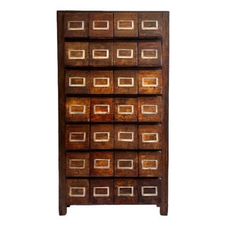 Vintage 24-Drawer Cabinet, 1950s For Sale