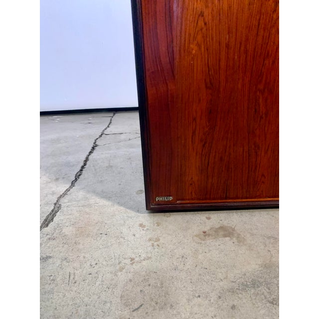 1960s Philip Rosewood Entertainment Cabinet With Tambour Doors For Sale - Image 9 of 11