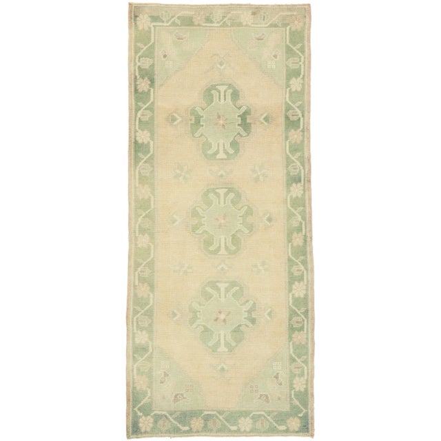 Vintage Turkish Oushak Rug Runner - 02'11 X 06'10 For Sale - Image 10 of 10