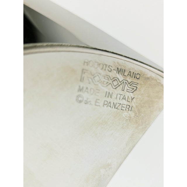 Large Steel Centerpiece by E. Panzeri for Robots Milano, 1970s For Sale - Image 12 of 14