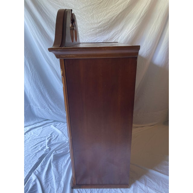 1990s 1990s Stanley Furniture "American Craftsman Collection" Chippendale Cherry Highboy Top Chest For Sale - Image 5 of 8