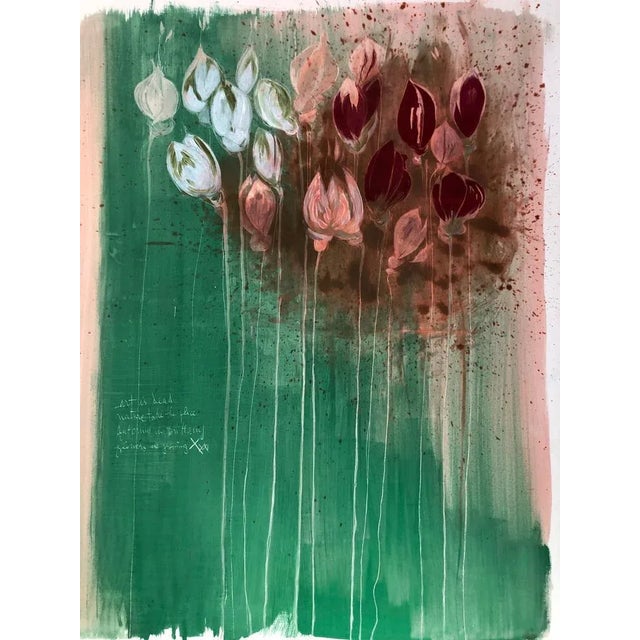 Contemporary Claudie Baran, Art Is Dead, Nature Takes Over, 2022, Tempera on Canvas For Sale - Image 3 of 3