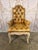 Wood Set of 8 French Louis XV Dining Chairs, Leather Tufted, 1960s For Sale - Image 7 of 18