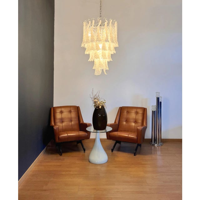 Vintage Italian Murano Chandelier in the style of Mazzega, 1990s For Sale - Image 8 of 18