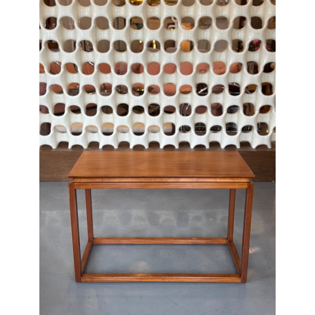 1990s Danish Modern Teak Console Table For Sale In Los Angeles - Image 6 of 11