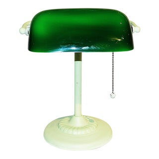 1970s Vintage Green Desk Lamp For Sale