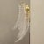 Wall Sconce in Clear Murano Glass, 1990s For Sale - Image 4 of 13