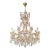 Late 19th Century Large Crystal Rustic Antique Chandelier Classic Traditional Solid Wide Glass For Sale