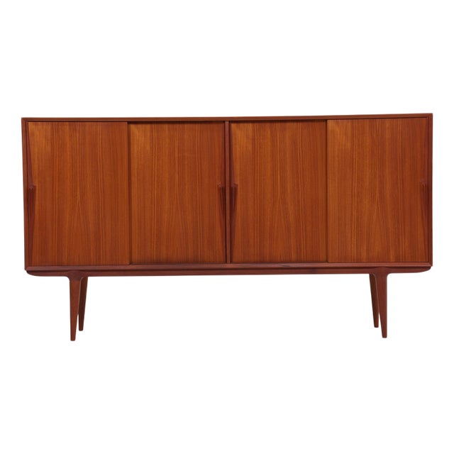 Vintage Teak Highboard by Omann Jun, 1960s For Sale