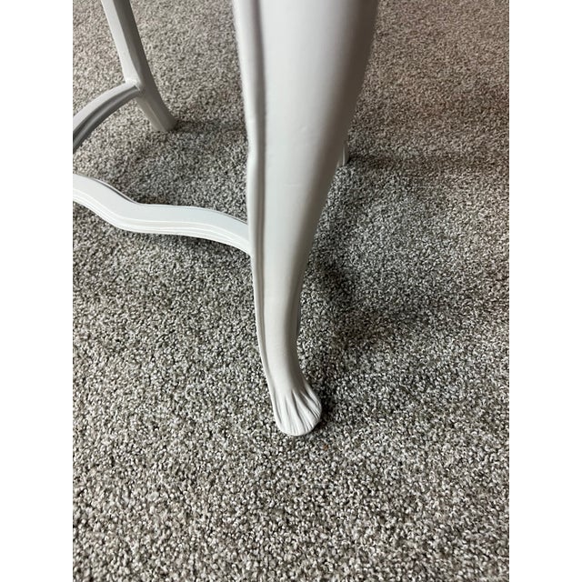 Rare Mid Century Patio Attributed to Arthur Court Rare Lily Aluminum Table and Chairs For Sale - Image 13 of 15