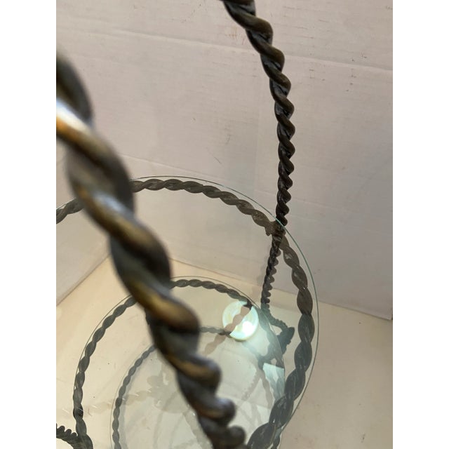 Hollywood Regency Tole Style Table Stand Etagere For Sale - Image 4 of 12