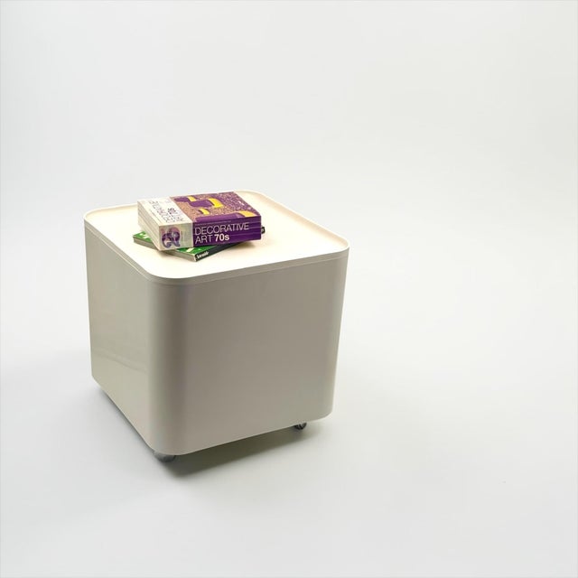 Dime Plastic Storage Table on Wheels by Marcello Siard for Collezioni Longato, Italy, 1970s For Sale - Image 13 of 14