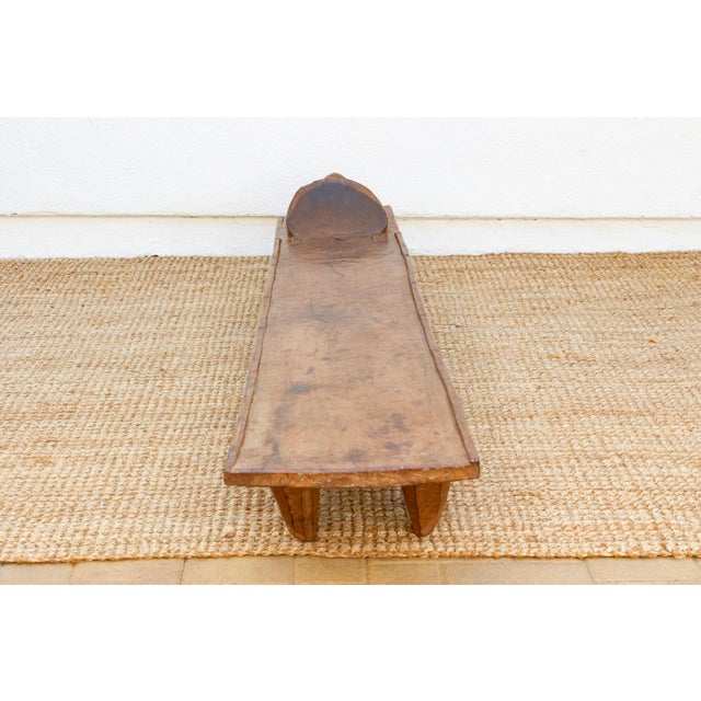 Wood Long & Slim Antique Turtle Senufo Bed For Sale - Image 7 of 10