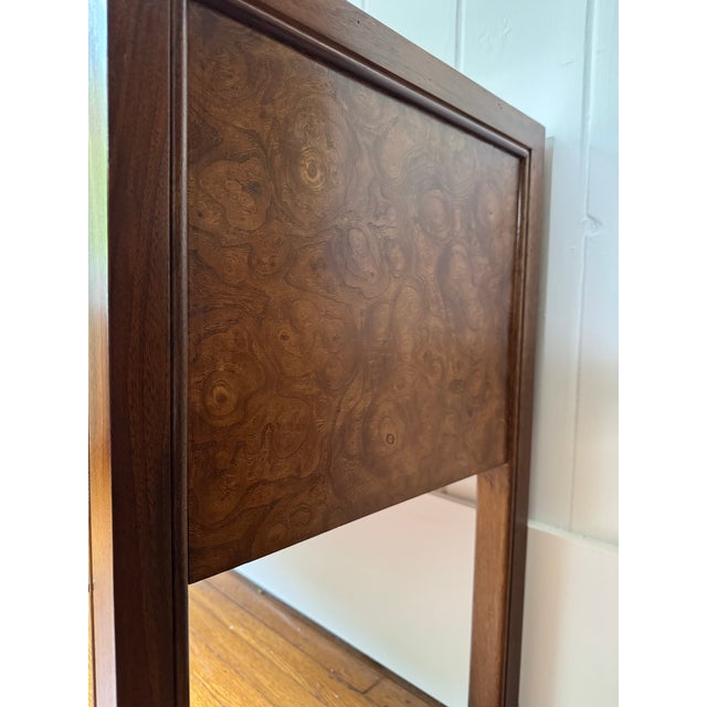 Wood Mid Century Walnut 3 Door Sideboard With Burl For Sale - Image 7 of 12