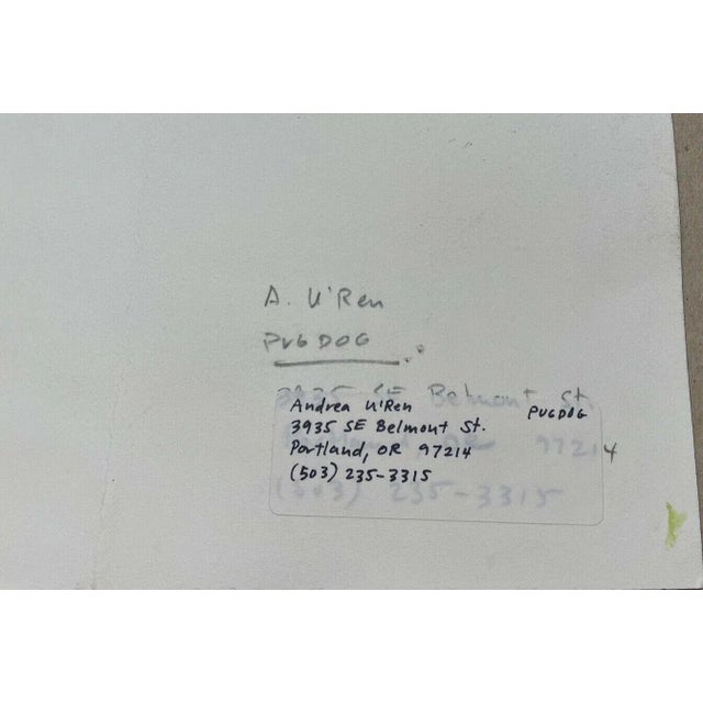 Illustration Early Gender Positive Book Original Illustration Painting - Andrea U'ren Pugdog For Sale - Image 3 of 13