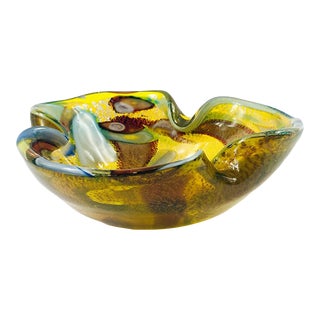 All Fruits Art Glass Bowl by Dino Martens for Aureliano Toso, Italy, 1960s For Sale