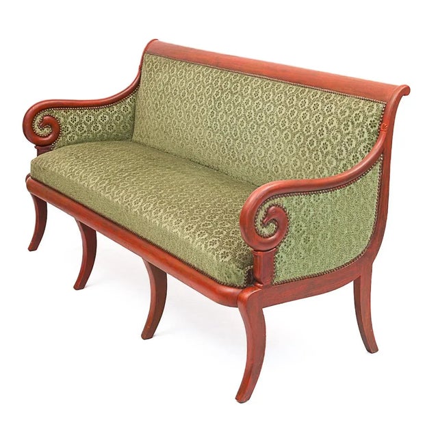 Vintage Velvet Bench, 1950s For Sale - Image 6 of 13