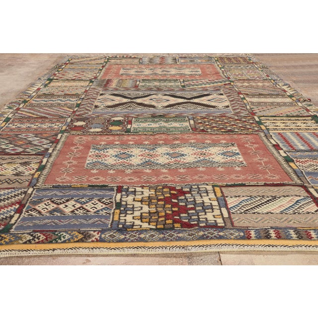 Taznakht Glaoui Moroccan Rug, 06'11 X 11'03 For Sale - Image 9 of 10