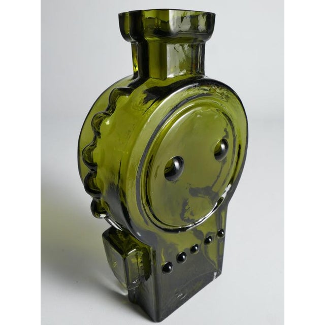 Vintage Green Glass Vase by Helena Tynell, 1968 For Sale - Image 13 of 18