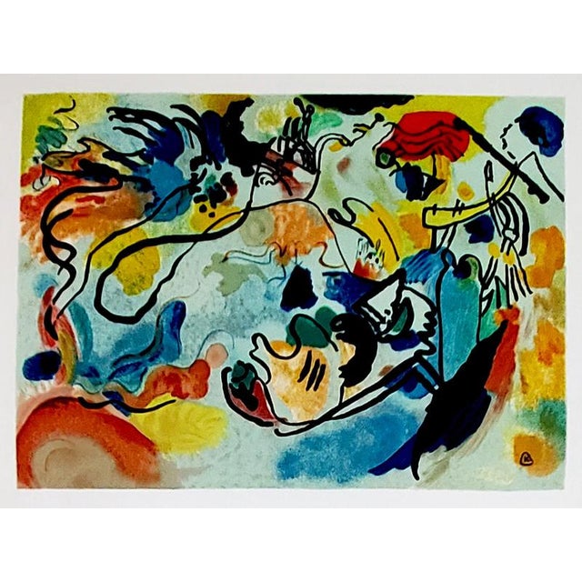 Kandinsky from Judgment Day, 1912 Original poster for the Galerie Karl Flinker, Paris, Mourlot lithograph Signed in the...