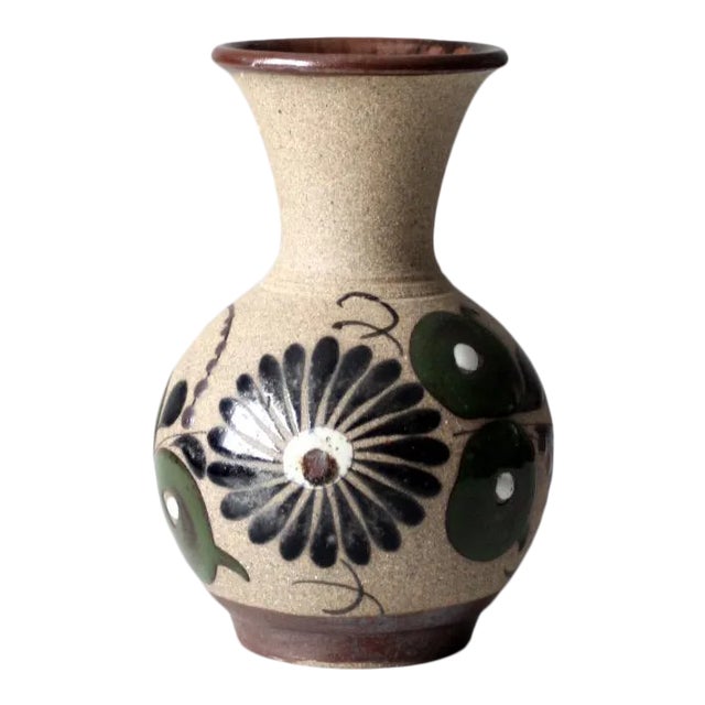 Vintage Tonala Pottery Vase For Sale