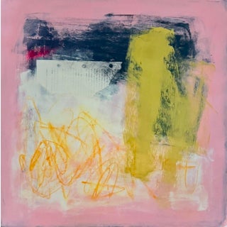 "Wind Down" Contemporary Original Abstract Painting on Paper For Sale