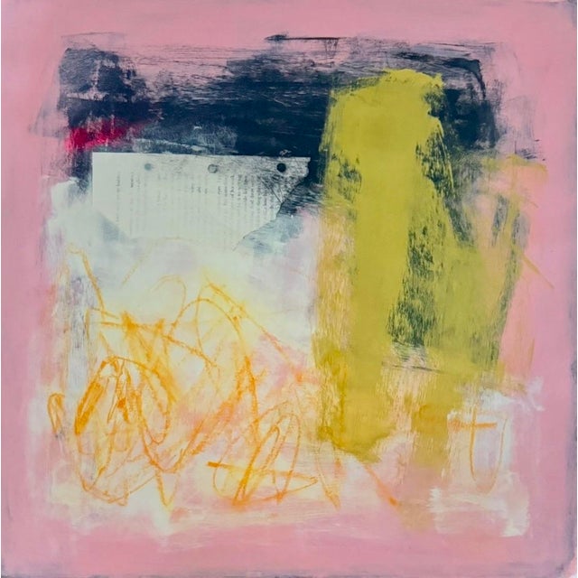 "Wind Down" Contemporary Original Abstract Painting on Paper For Sale
