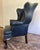 English 19th Century English Leather Wingback Chair For Sale - Image 3 of 11