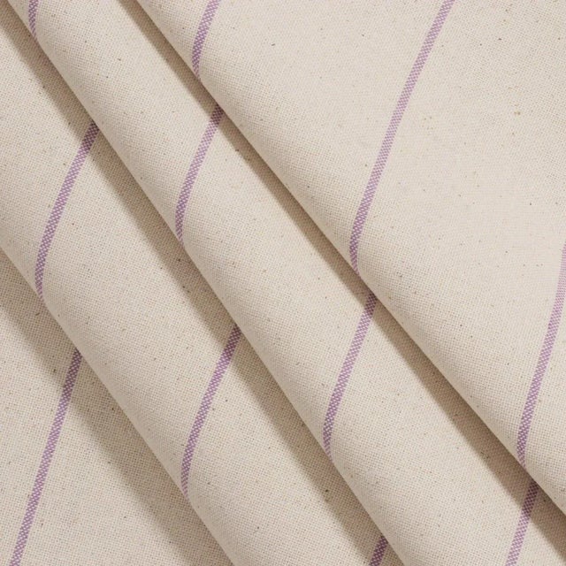 Not Yet Made - Made To Order Cadiz Stripe Mauve Double Width Fabric - Sample For Sale - Image 5 of 5