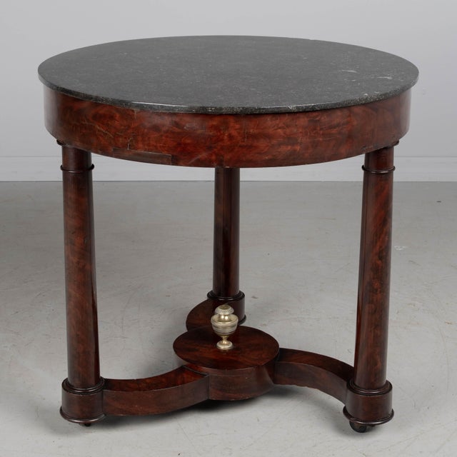 19th Century French Mahogany Gueridon or Game Table For Sale - Image 4 of 17