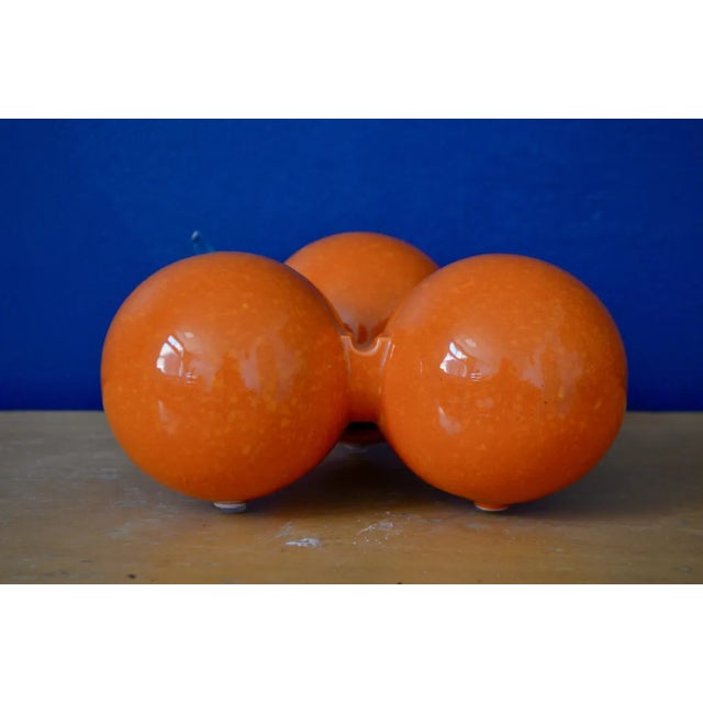 Orange Ceramic by Roberto Rigon for Bertoncello, 1970s For Sale - Image 6 of 13