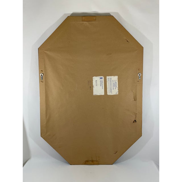 1970s-80s Large Beveled Octagonal Wall Mirror, Edward Art Products For Sale - Image 10 of 14