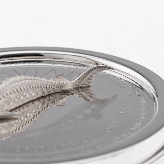 Silver & Glass Caviar Jar from Pushkin Alexander For Sale - Image 11 of 18