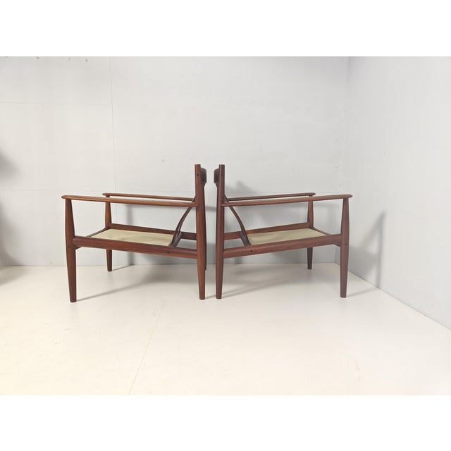 Danish FD118 Lounge Chairs by Grete Jalk for France & Søn, 1960s, Set of 2 For Sale - Image 14 of 15